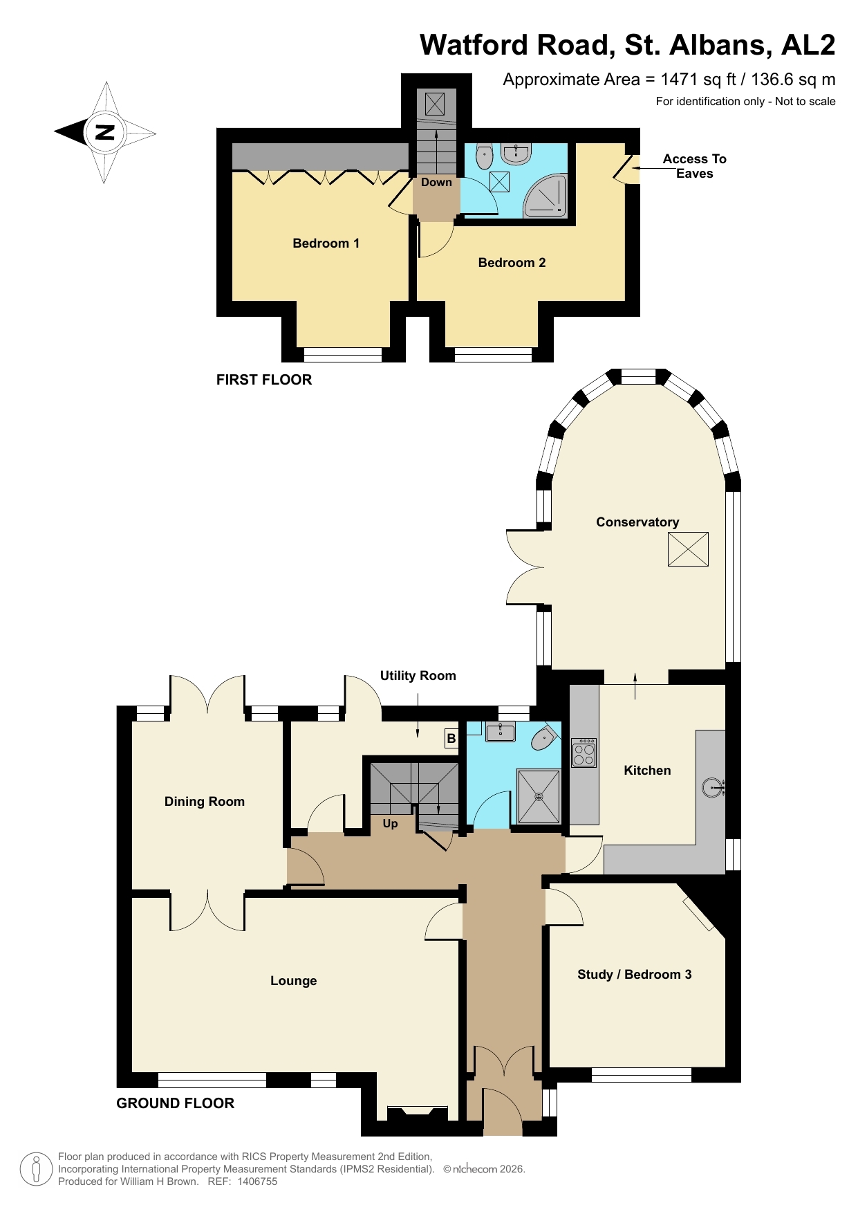 86, Watford Road, St. Albans floorplan