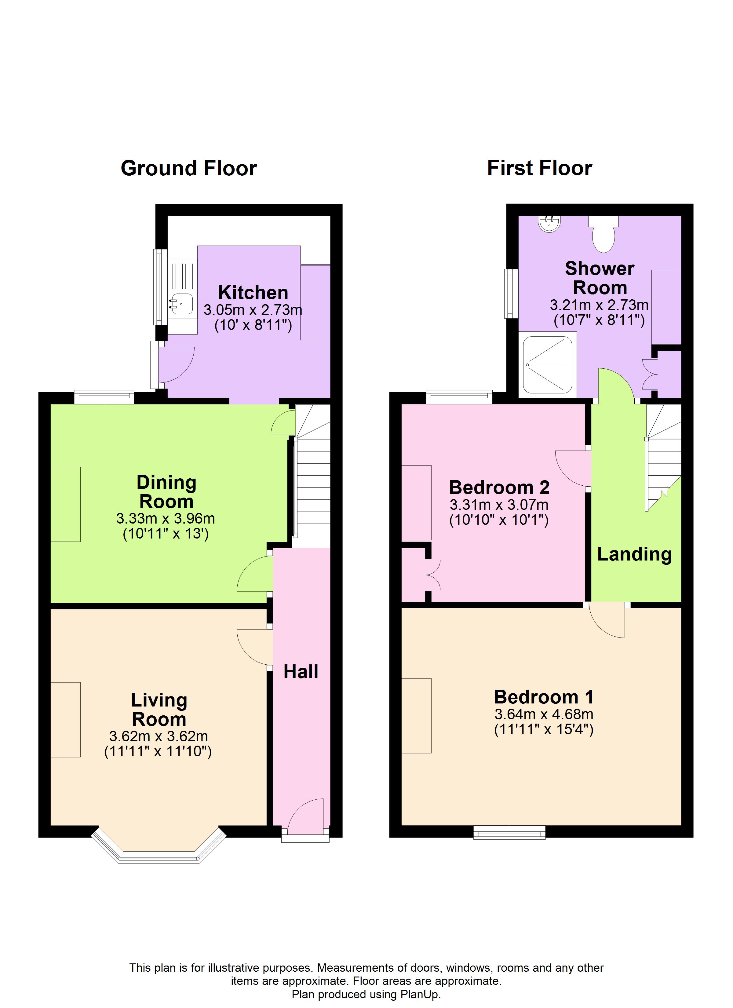 Sunset Close, Freshwater, Isle Of Wight PO40, 2 bedroom terraced house