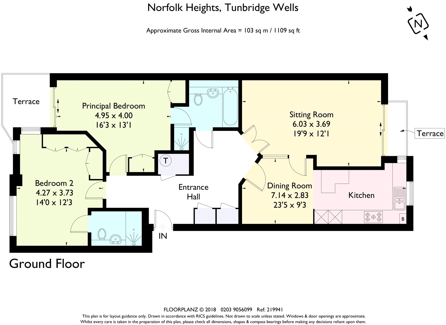 2 Bedrooms Flat for sale in Norfolk Heights, Church Road, Tunbridge Wells, Kent TN1