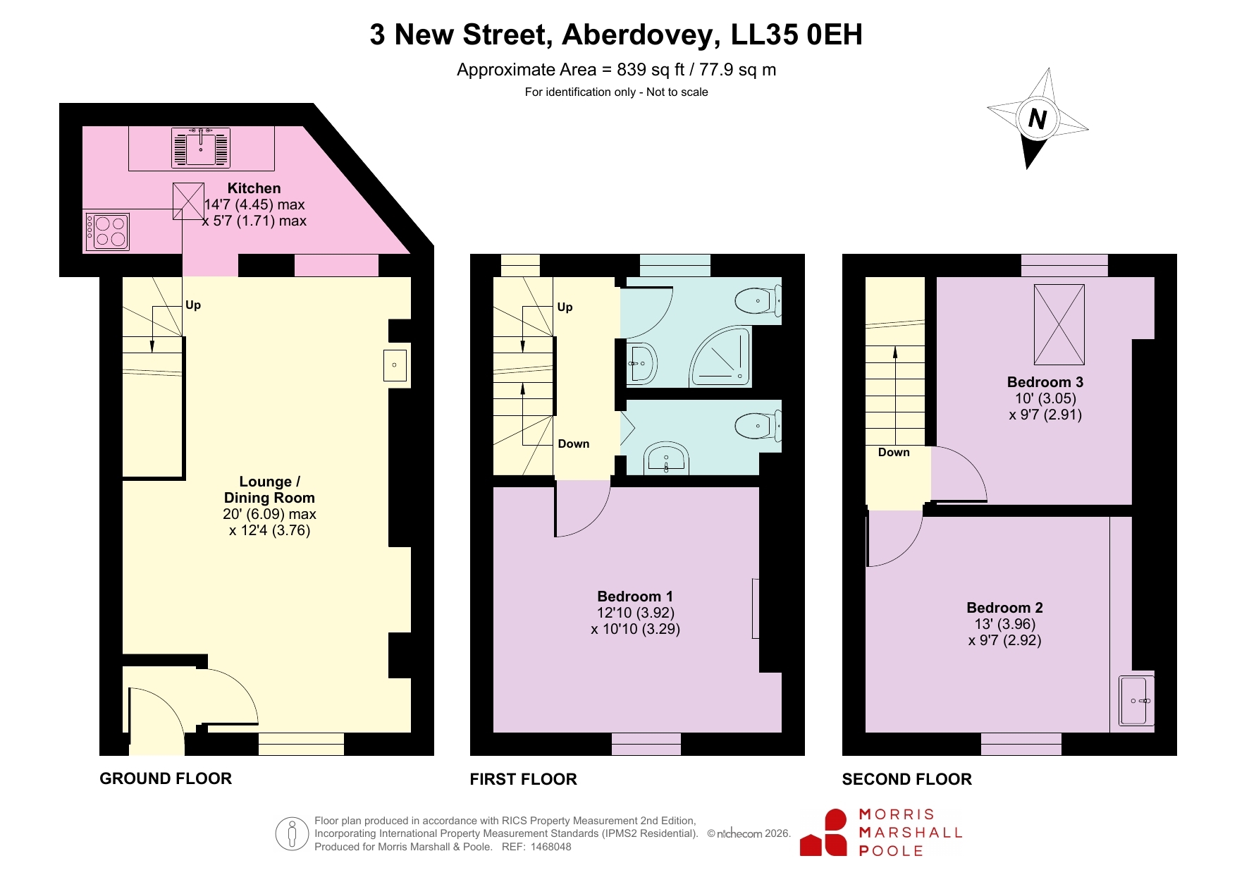 3, New Street, Gwynedd floorplan