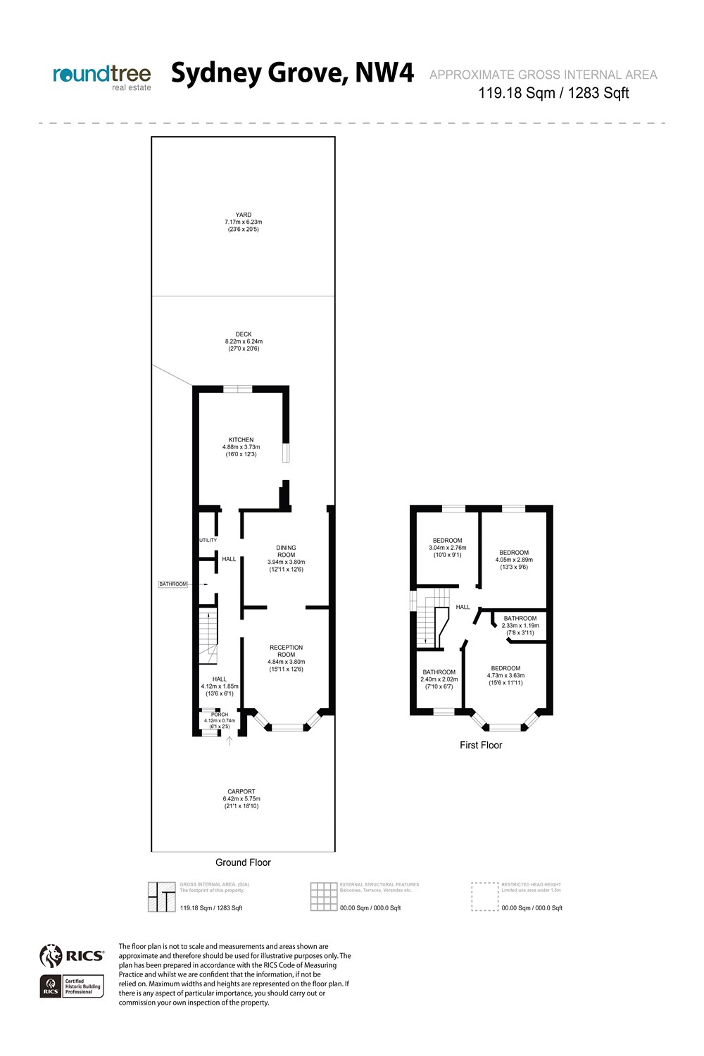 Sydney Grove, Hendon floorplan