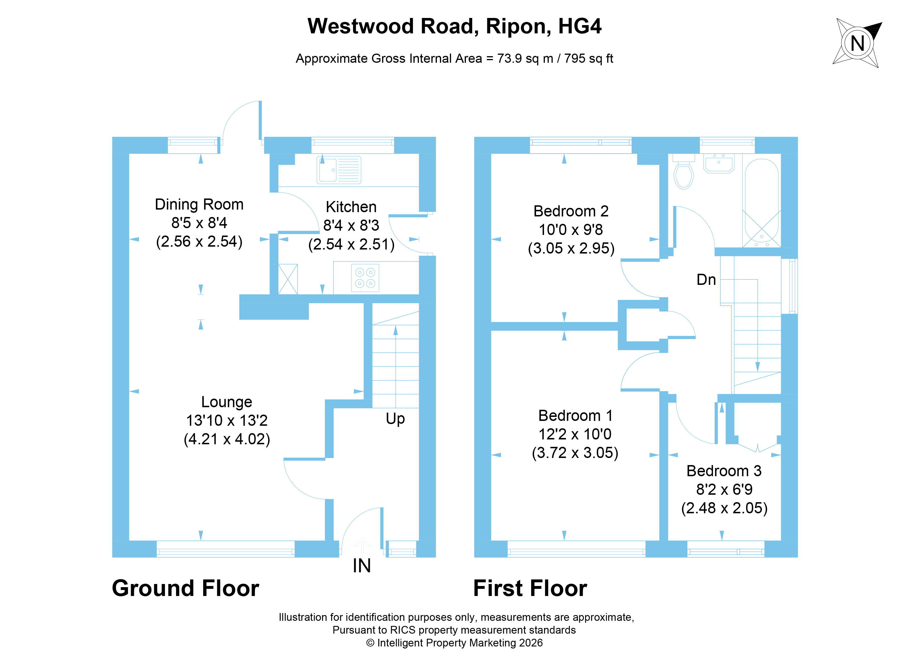 3, Westwood Road, North Yorkshire floorplan
