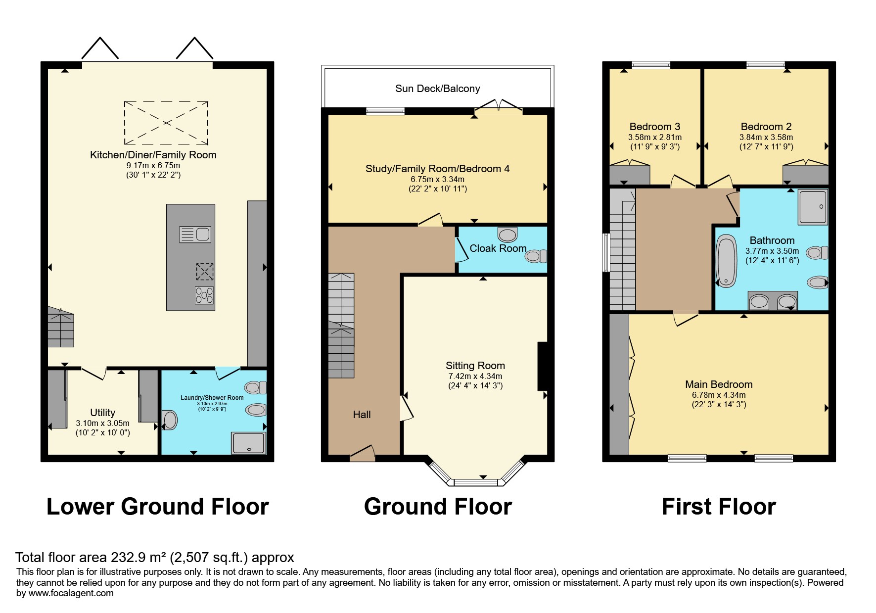 3 Linwood Terrace, Mill Road, Deal floorplan