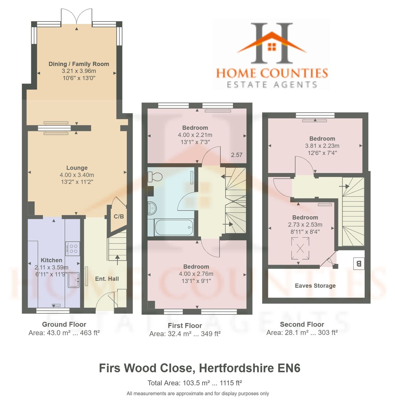 23, Firs Wood Close, Potters Bar floorplan