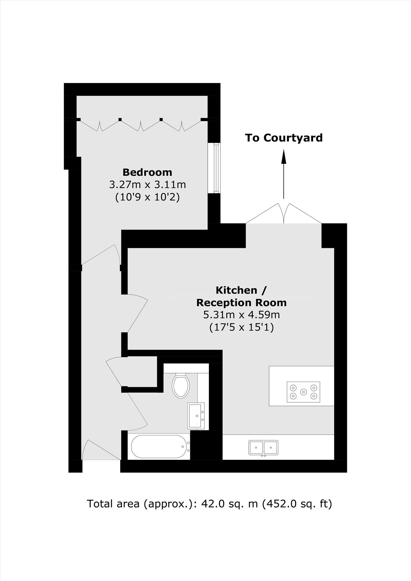 Flat 2, 10, Orsett Terrace, London floorplan