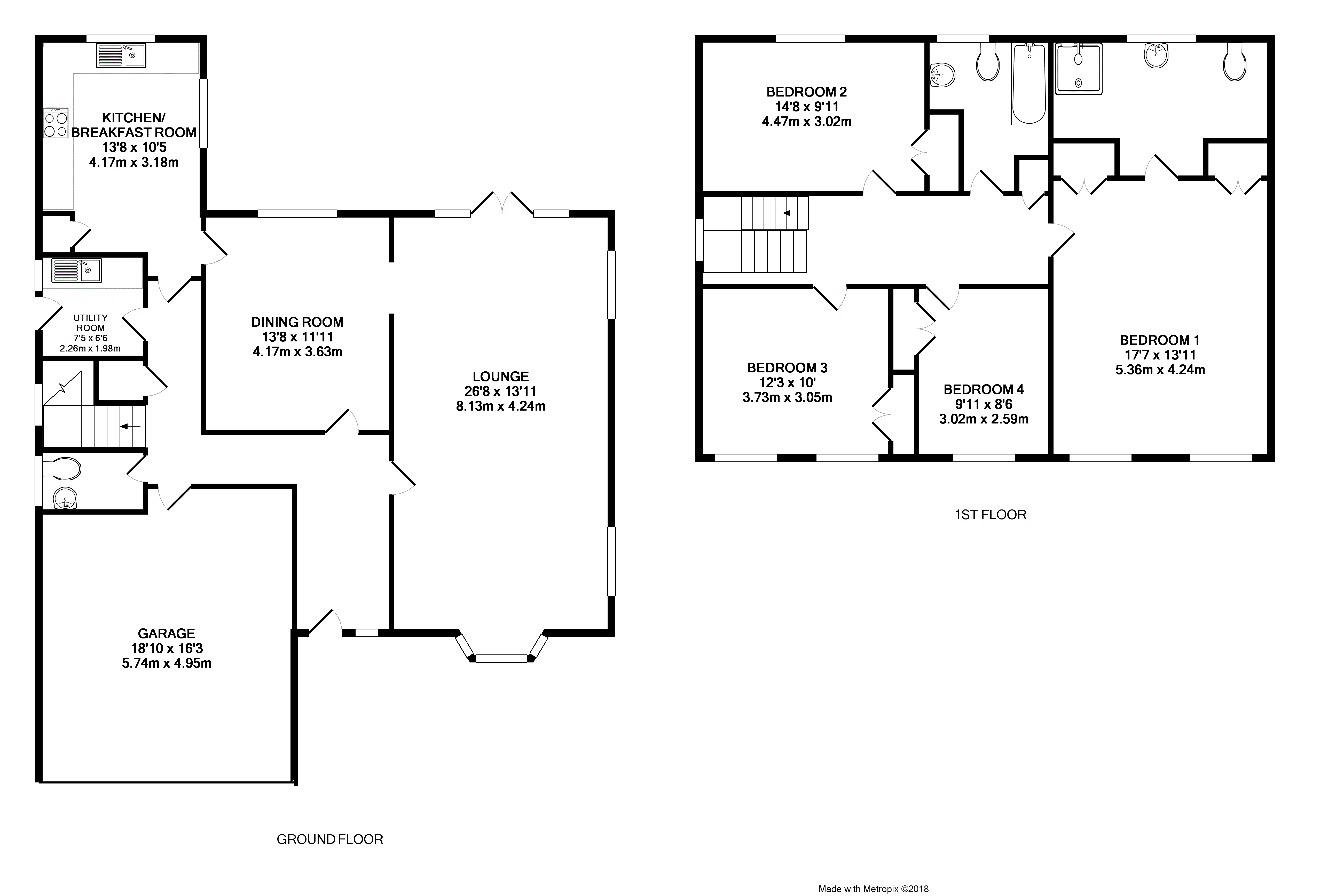 4 Bedrooms Detached house to rent in The Roundway, Rustington, Littlehampton BN16