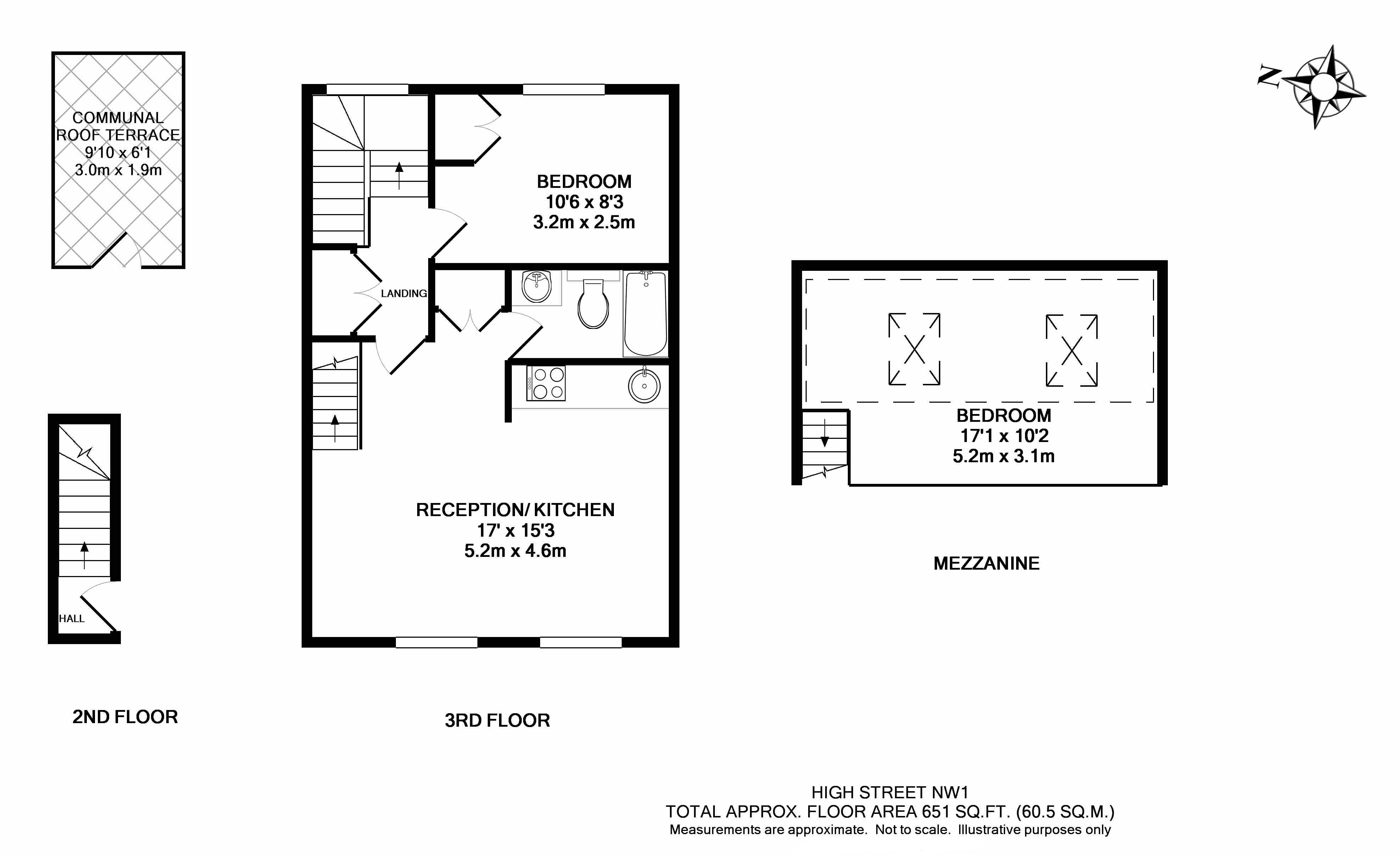 1 Bedrooms Maisonette to rent in Camden High Street, Camden Town NW1