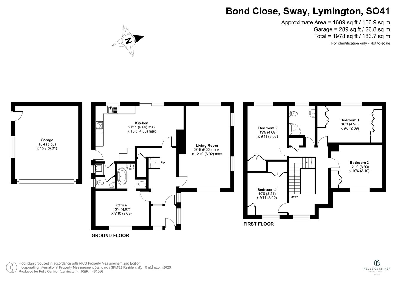 12, Bond Close, Lymington floorplan
