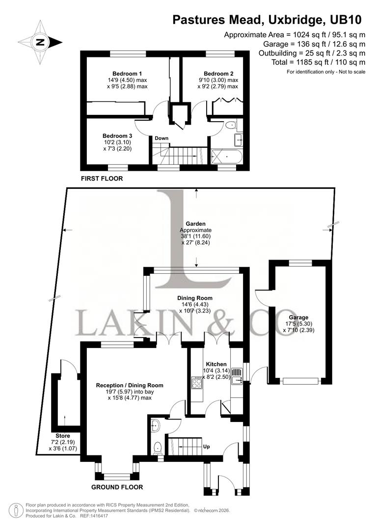 20, Pastures Mead, Hillingdon floorplan