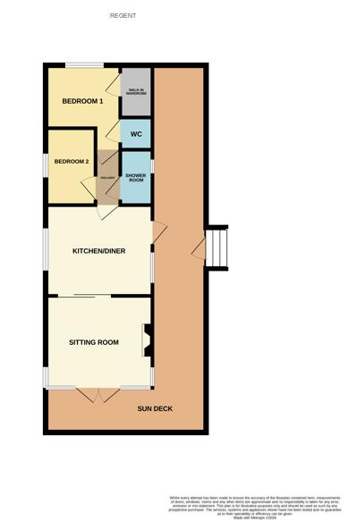 Regent, Azure Seas Caravan Park, The Street, Suffolk floorplan
