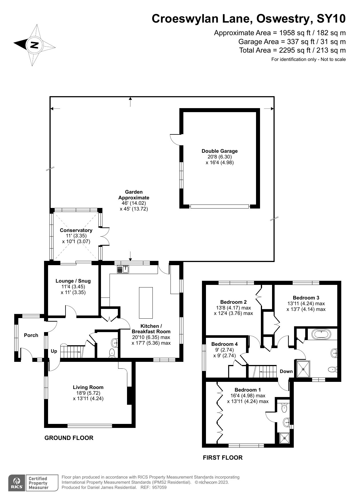 Croeswylan Lane, Oswestry, Shropshire SY10, 4 bedroom detached house