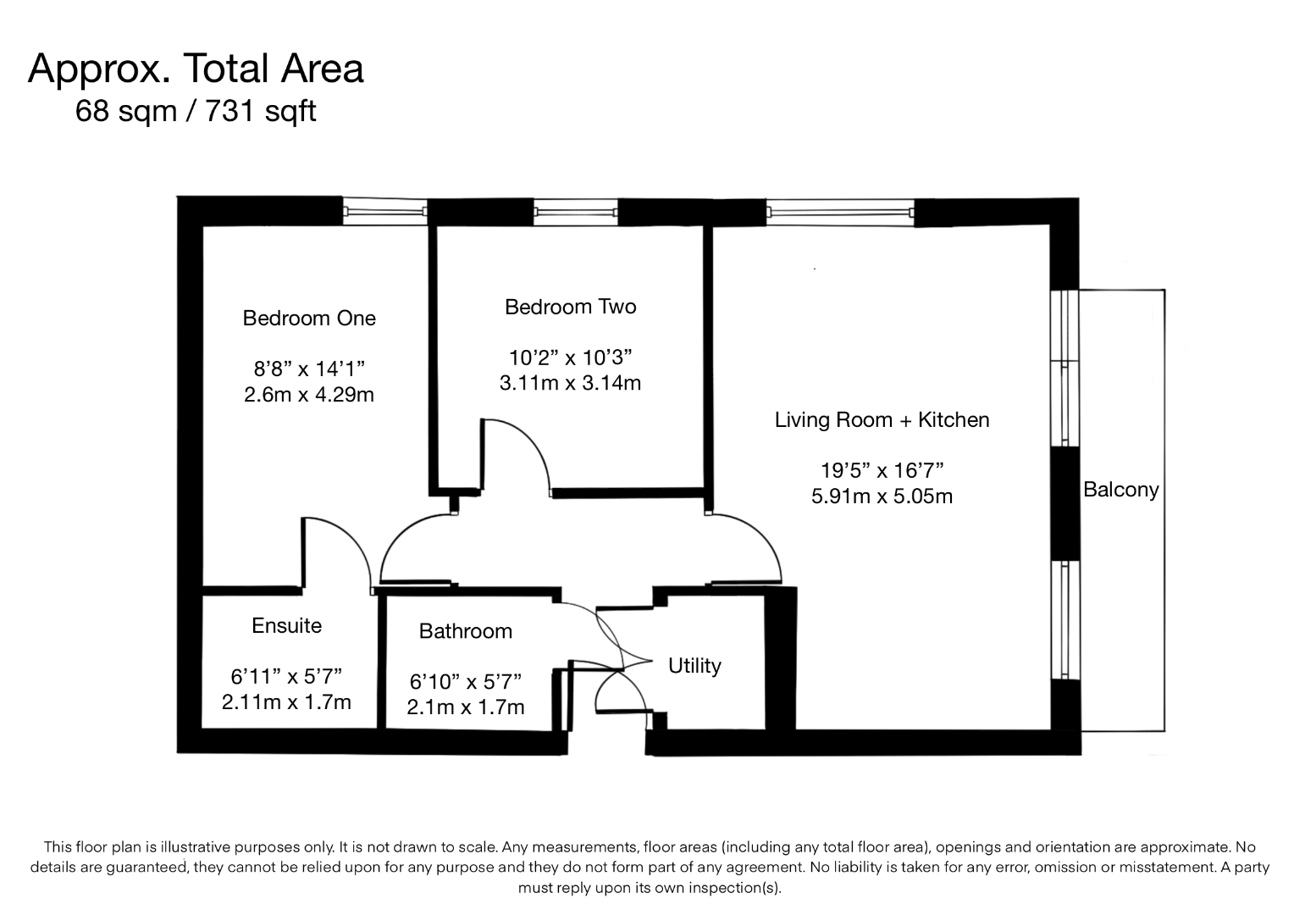 810, The Landmark, Salford floorplan