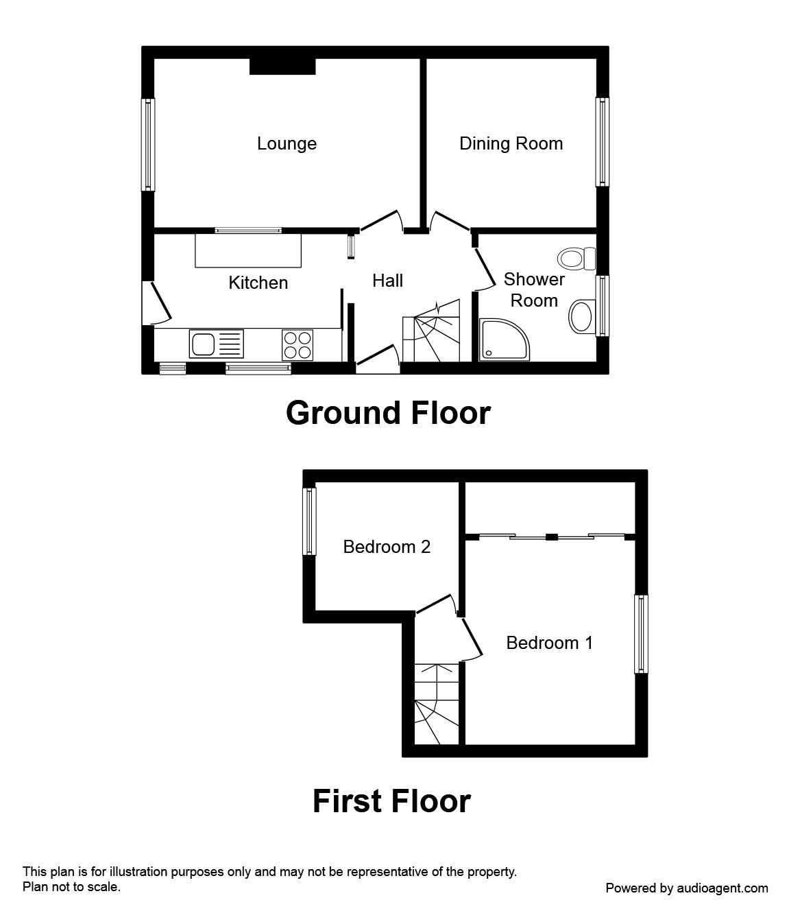 St. Davids Road, Leyland PR25, 2 bedroom semidetached house for sale