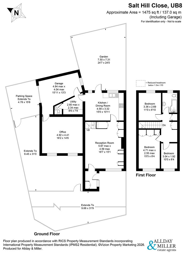 10, Salt Hill Close, Uxbridge floorplan