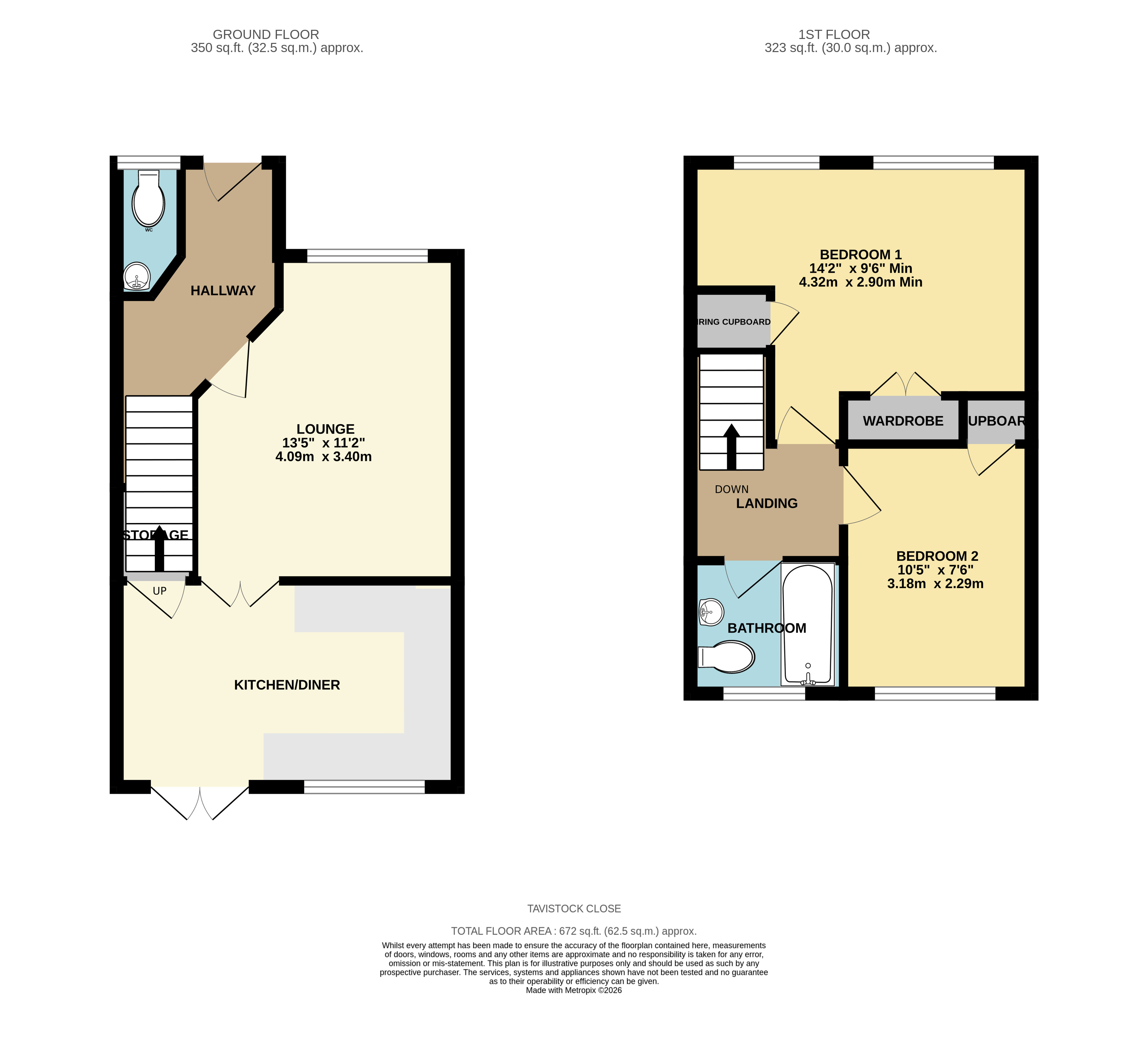 10, Tavistock Way, Leeds floorplan