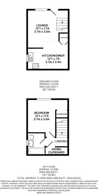 2, Palmer Crescent, Chertsey floorplan