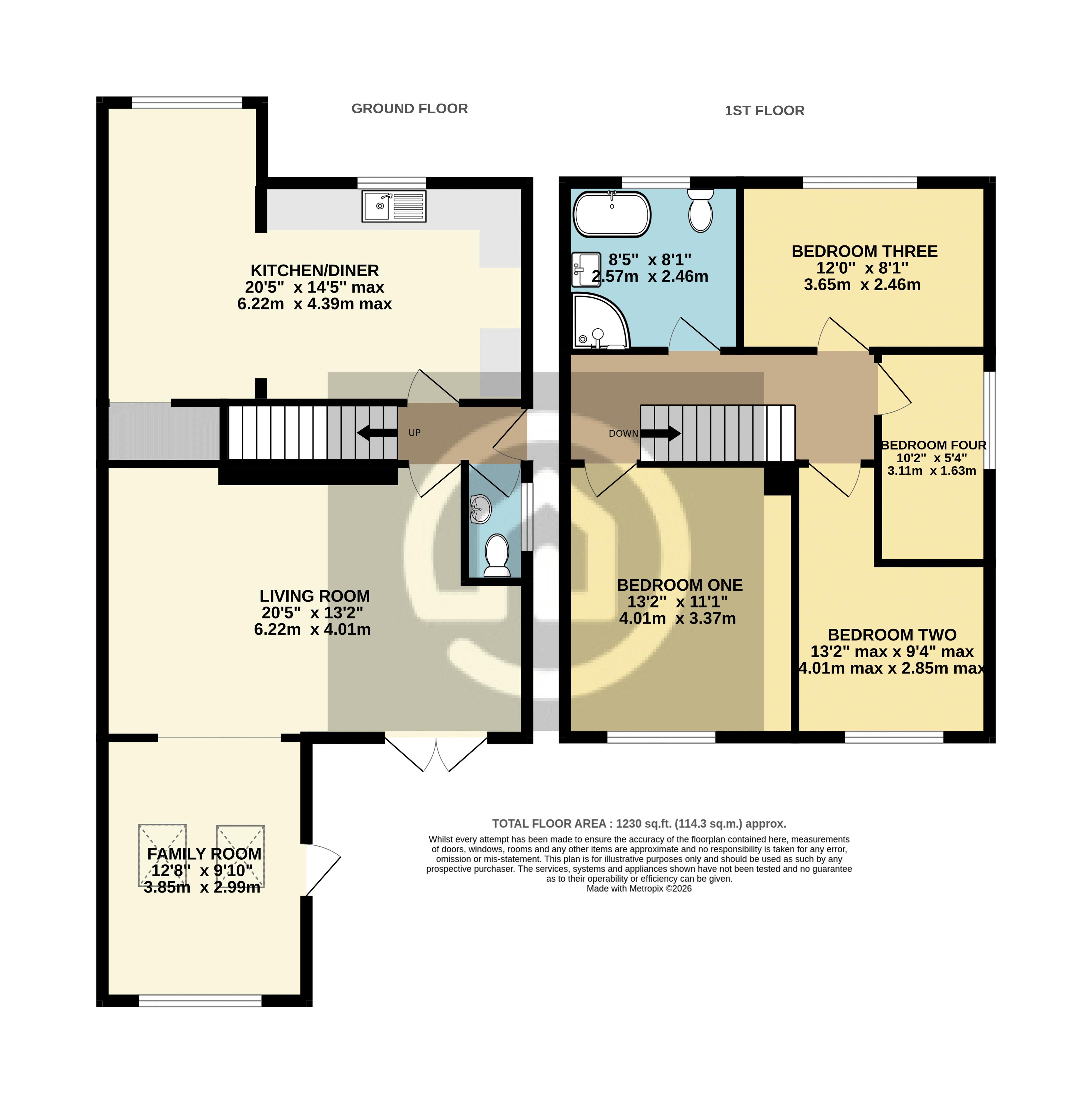 22, Brook Lane, Bedford floorplan