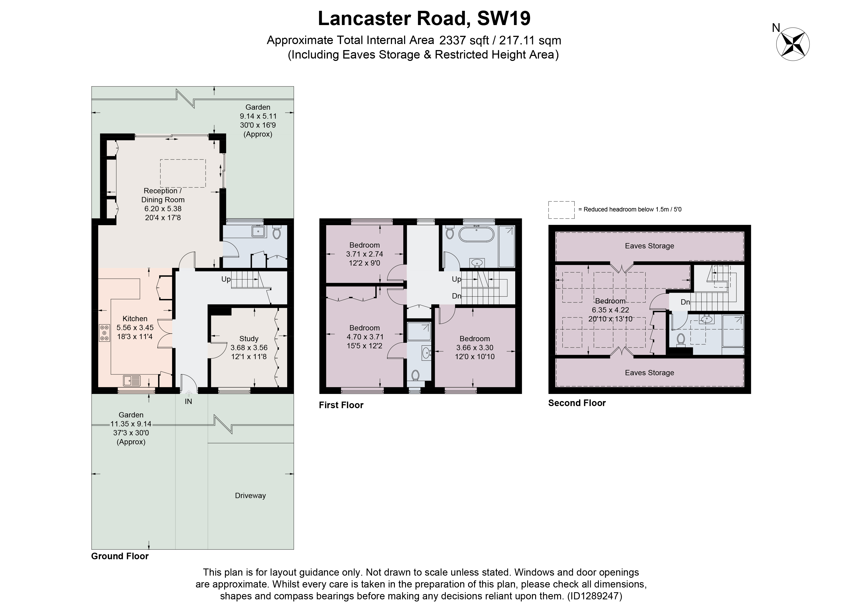 23, Lancaster Road, London floorplan