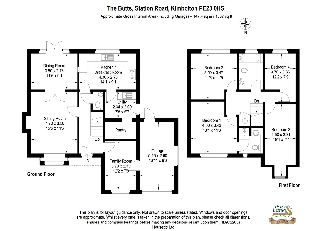 4, Station Road, Kimbolton floorplan