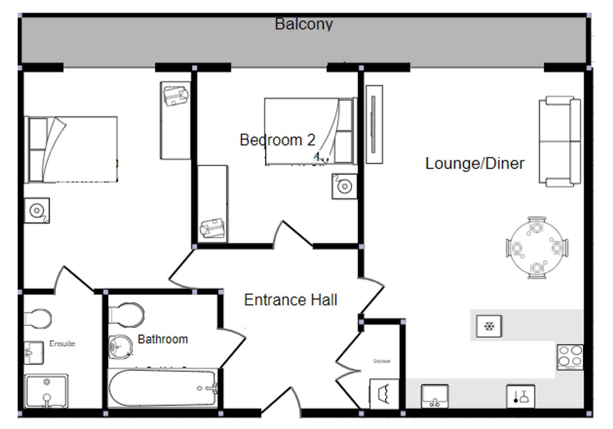25B Chatham Waters South House, Gillingham Gate Road, Gillingham floorplan
