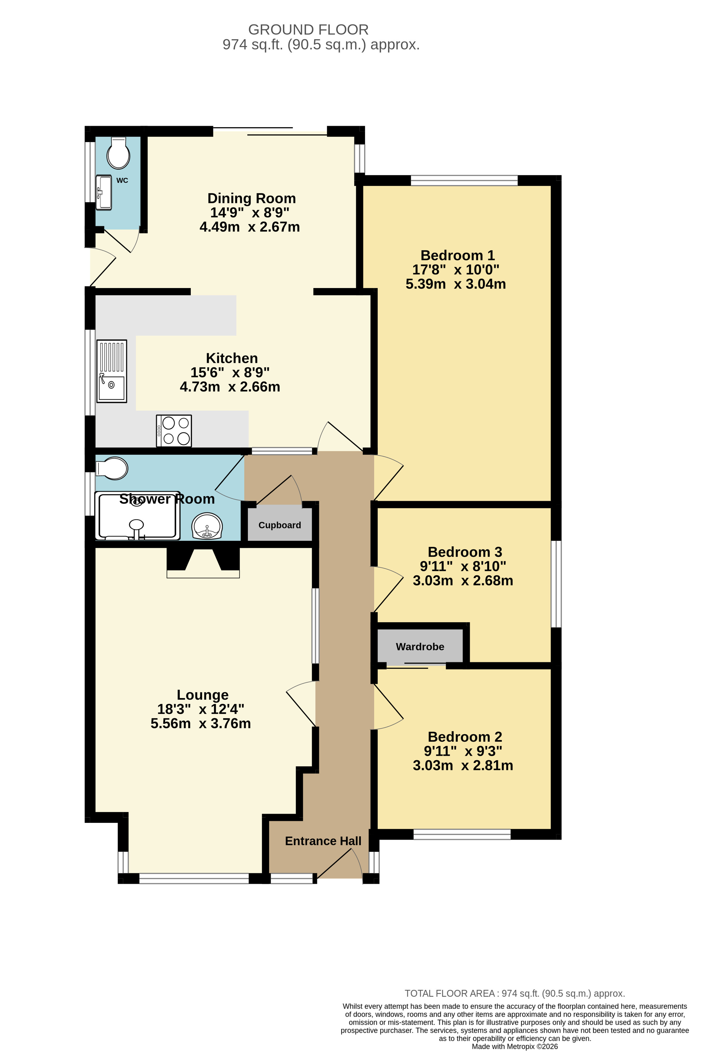 Pinewood Road, Hordle, Lymington, Hampshire, SO41 floorplan