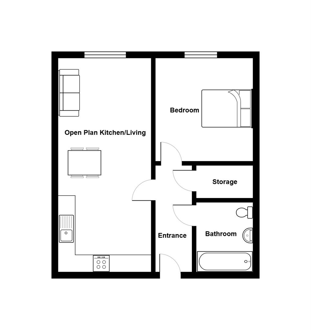 Flat 6, 57, Beach Road, Weston-super-Mare floorplan