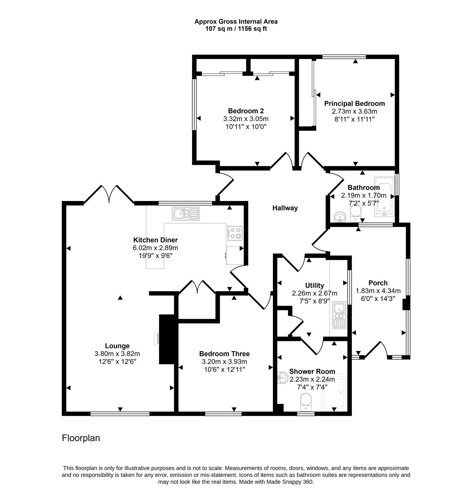 14, Budbury Close, Bradford On Avon floorplan