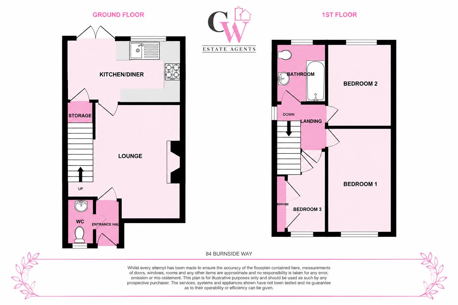 84, Burnside Way, Northwich floorplan