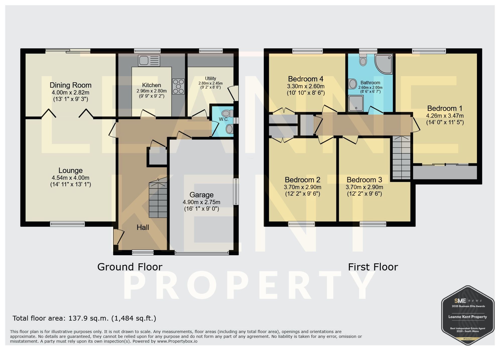 7 Cae Calch, Caerphilly floorplan