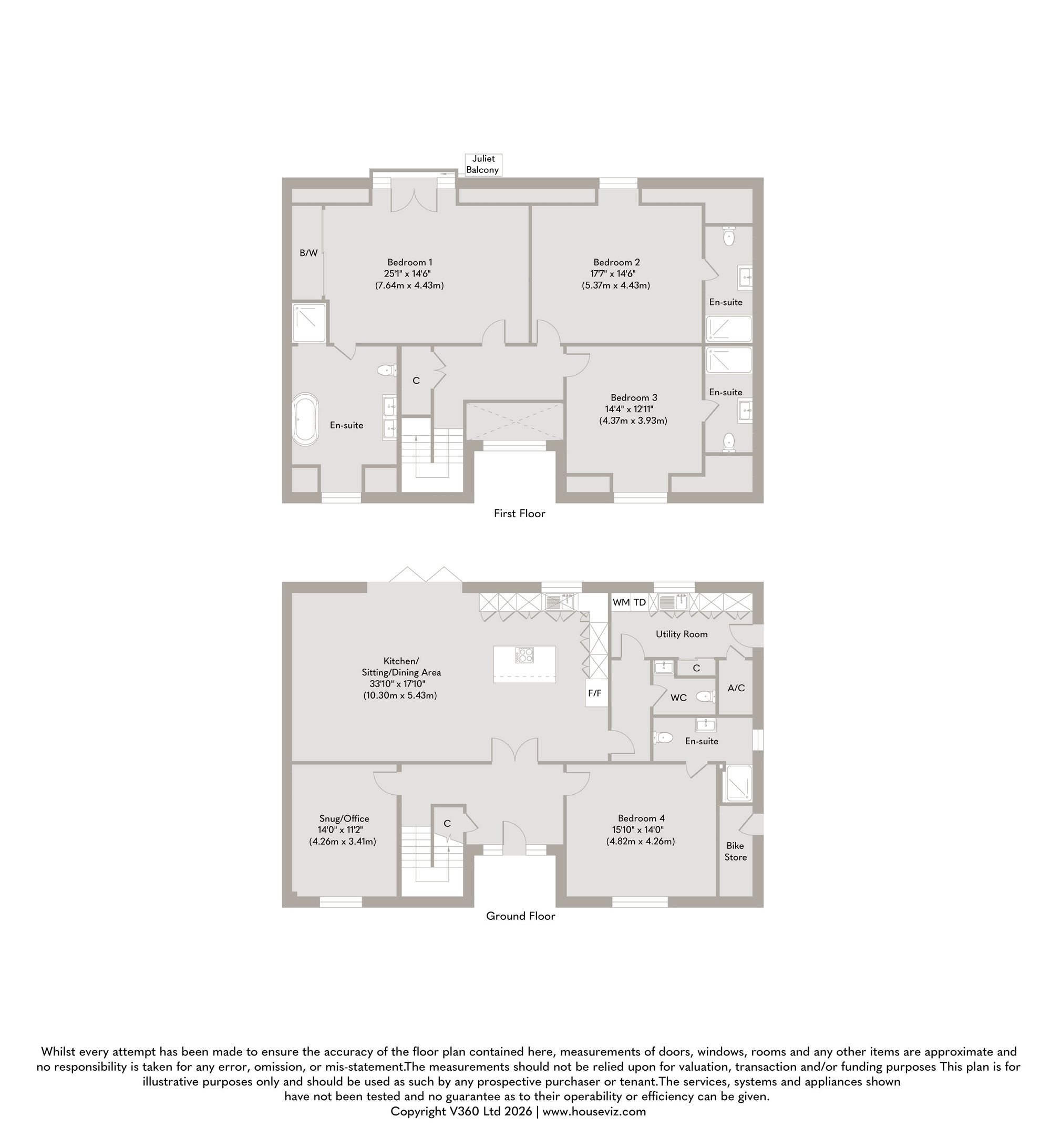 Houses at Manor Farm Barns, Main Road, Titchwell floorplan