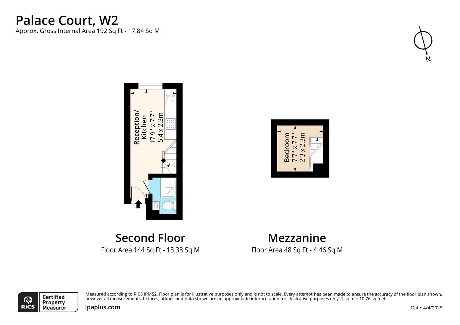 Palace Court, London floorplan