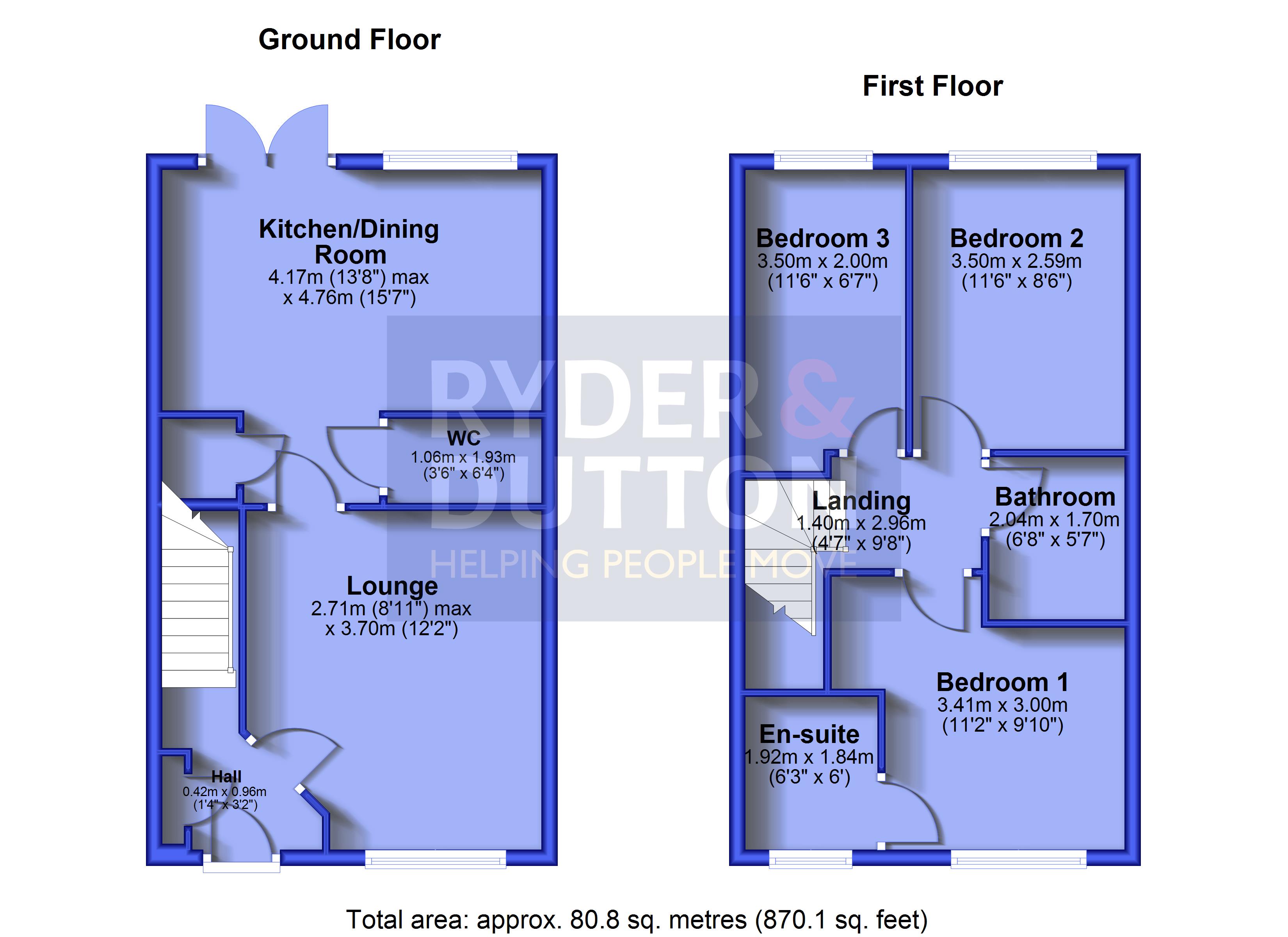 6, Glaramara Close, Manchester floorplan