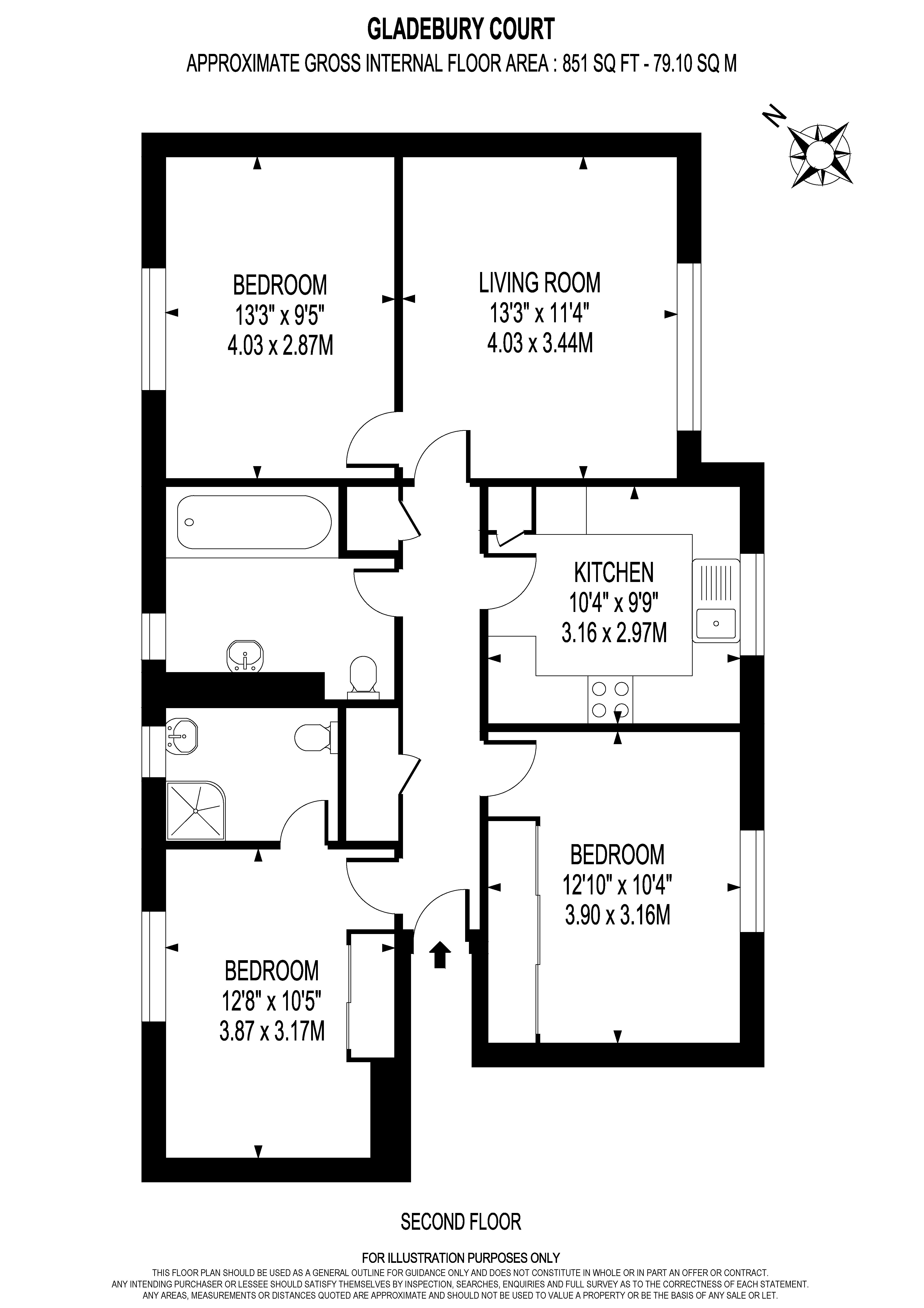 5, Gladebury Court, Wimbledon floorplan
