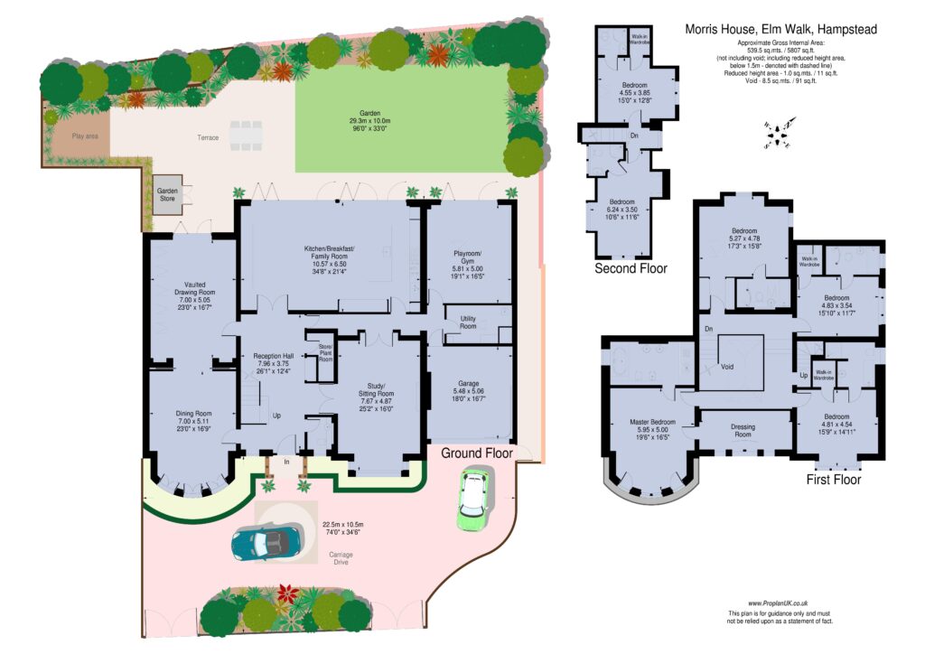 2b,Sadhana House, Elm Walk, London floorplan