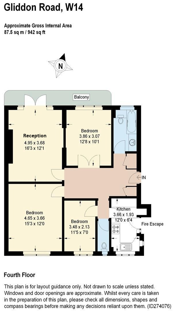 Gliddon Road, London floorplan
