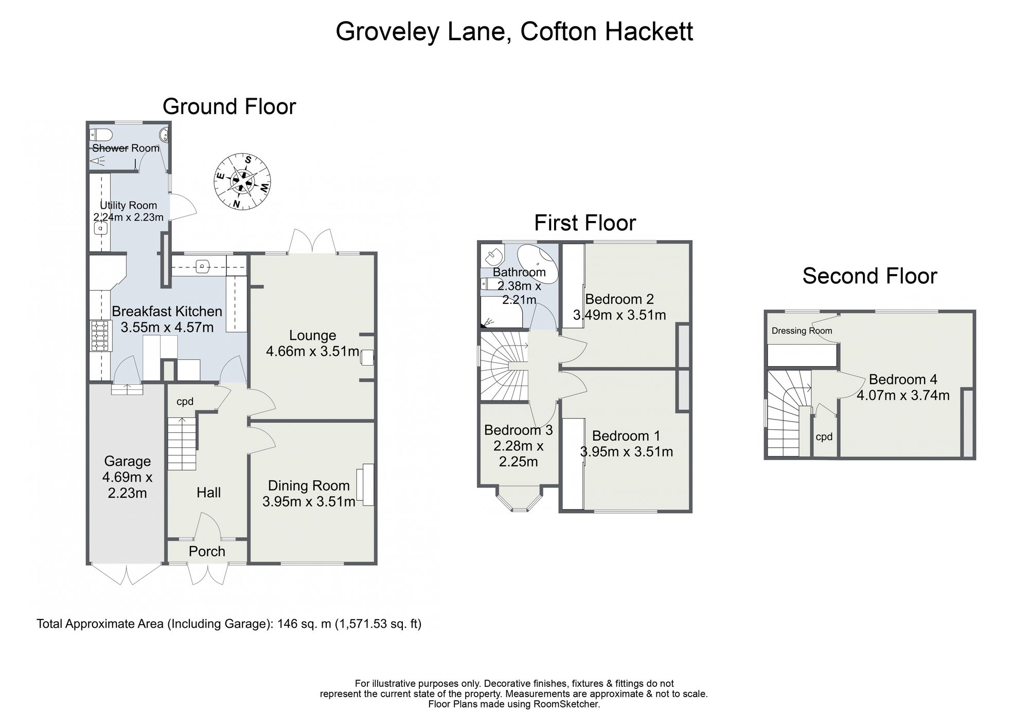 416 Groveley Lane, Birmingham floorplan
