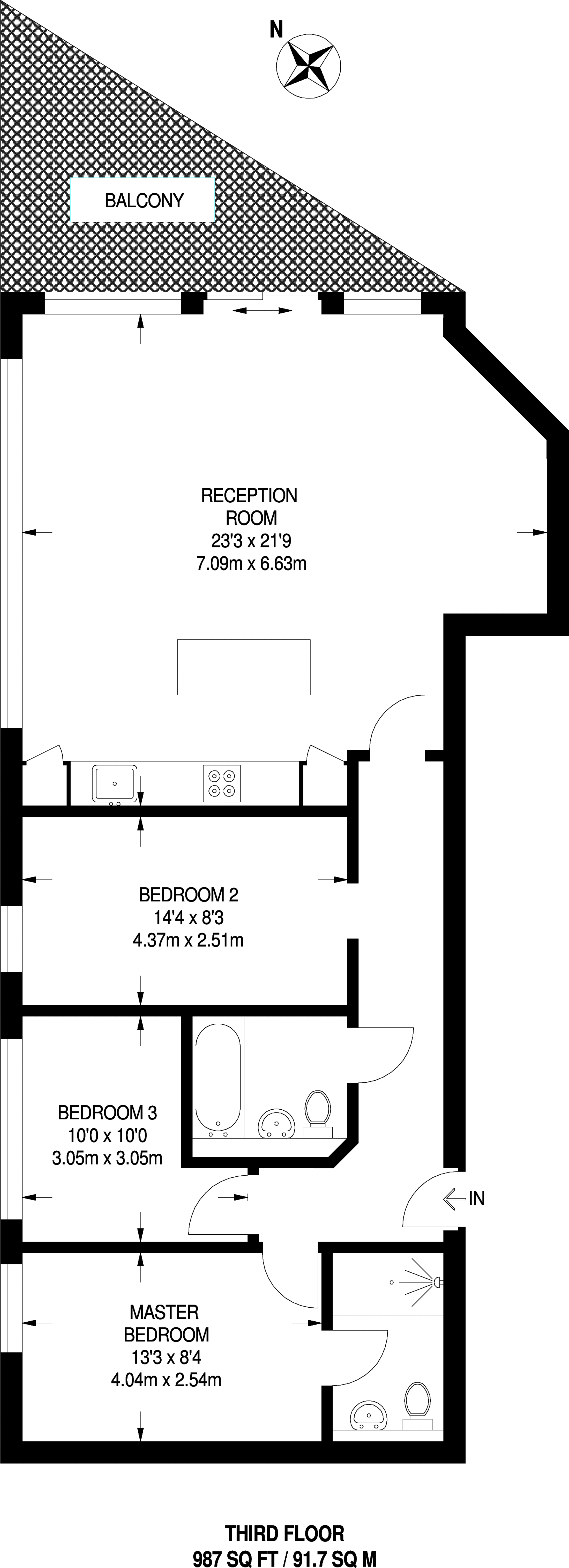3 Bedrooms Flat to rent in Leathermarket Street, London Bridge SE1