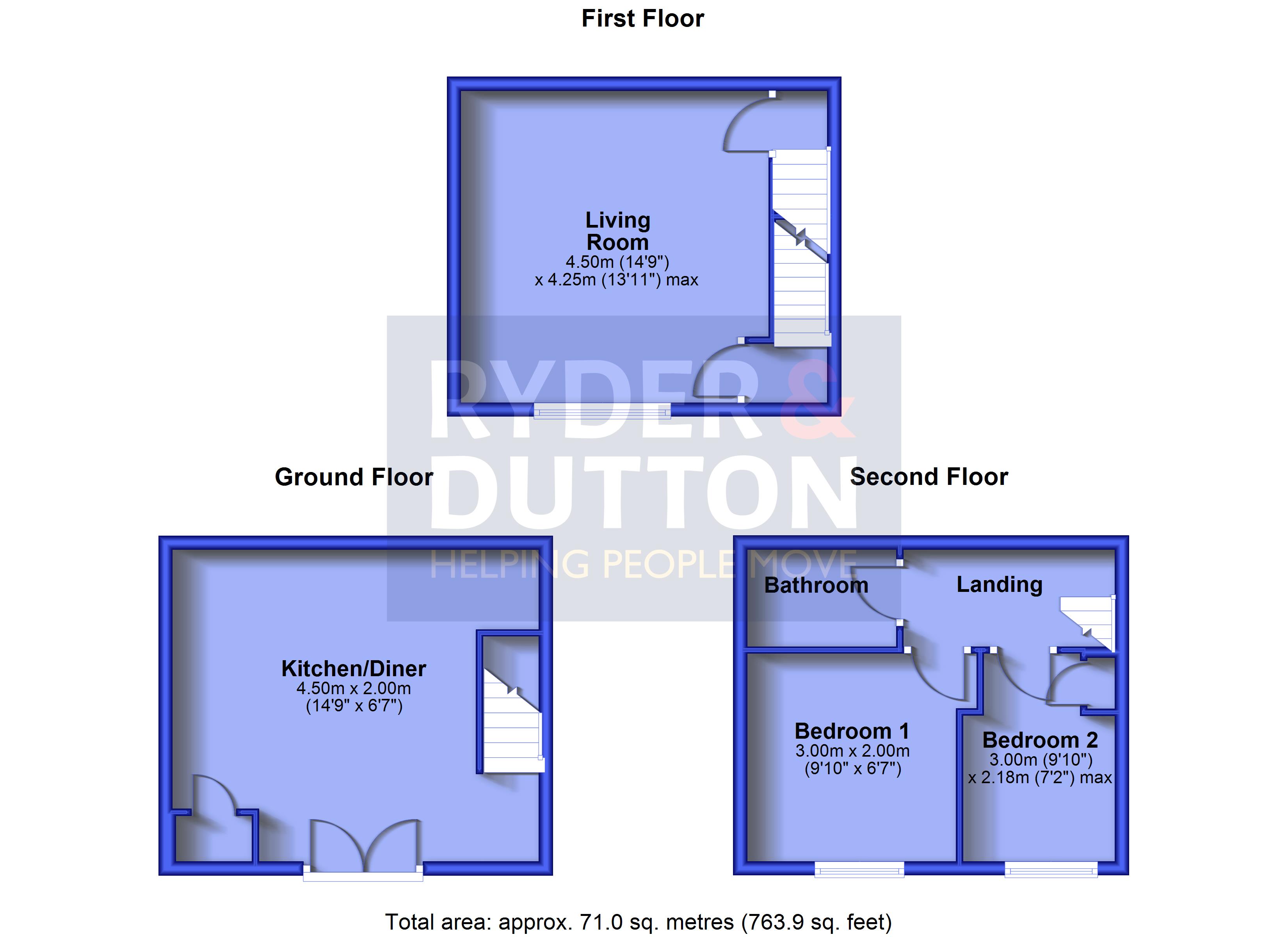 17, Grange Cottages, Huddersfield floorplan