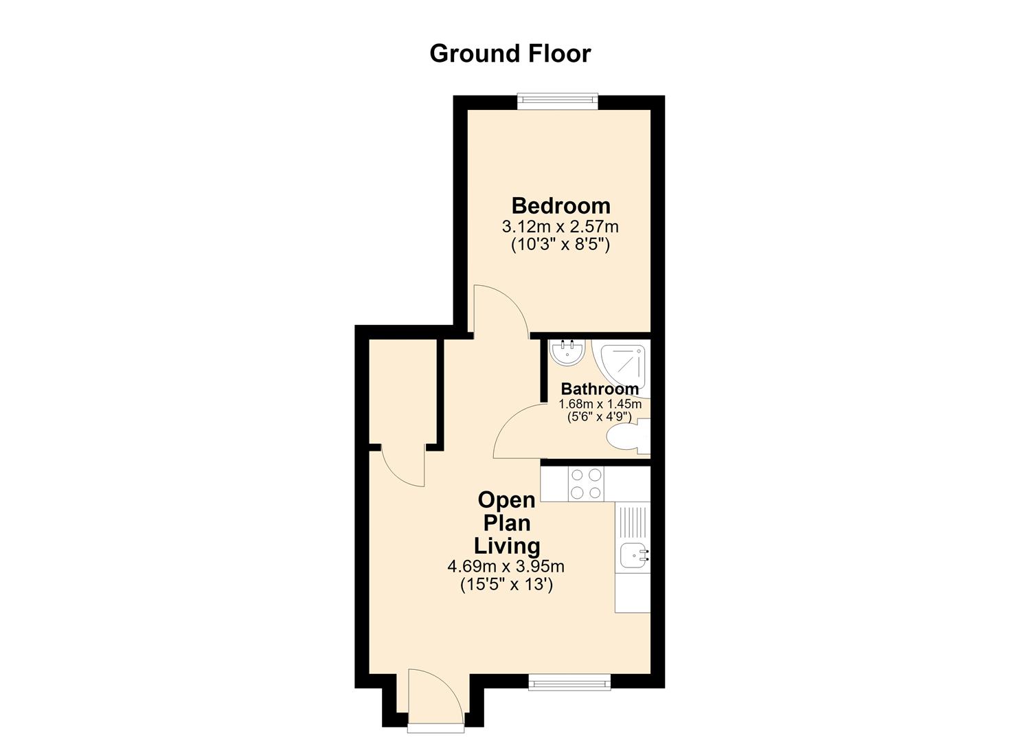 Trafalgar Street, Gillingham floorplan