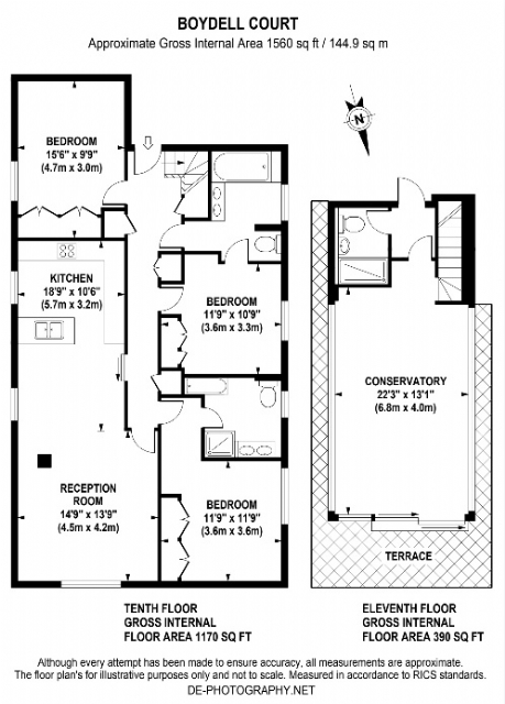 3 Bedrooms Flat to rent in Boydell Court, St John's Wood Park, St John's Wood, London NW8