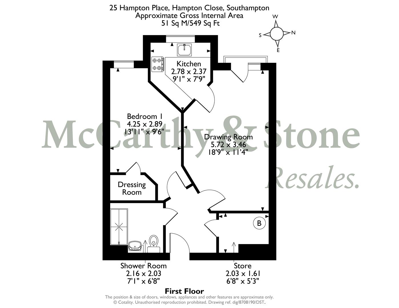 Hampton Close, Southampton floorplan