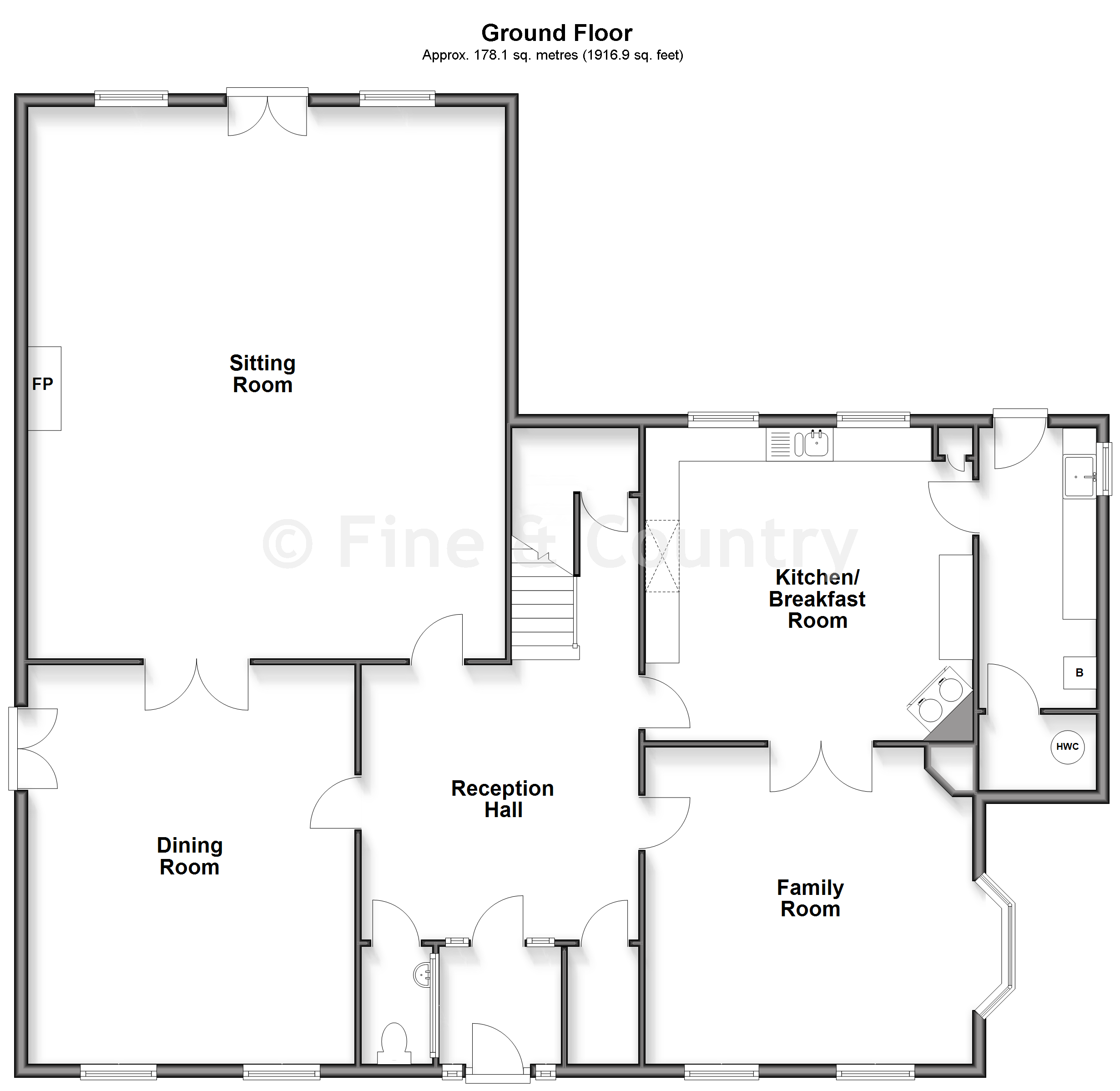 The Firs, Ripple Road, Deal floorplan