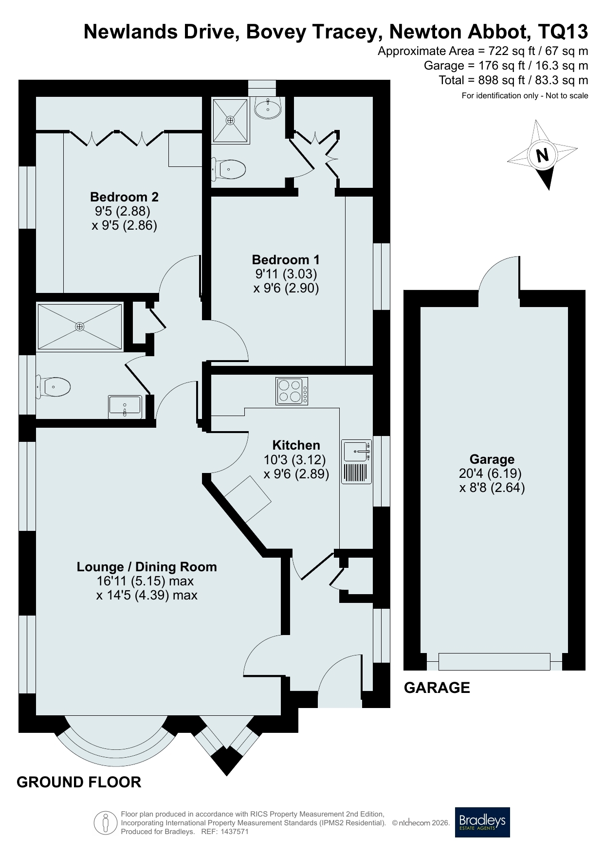6, Newlands Drive, Newton Abbot floorplan