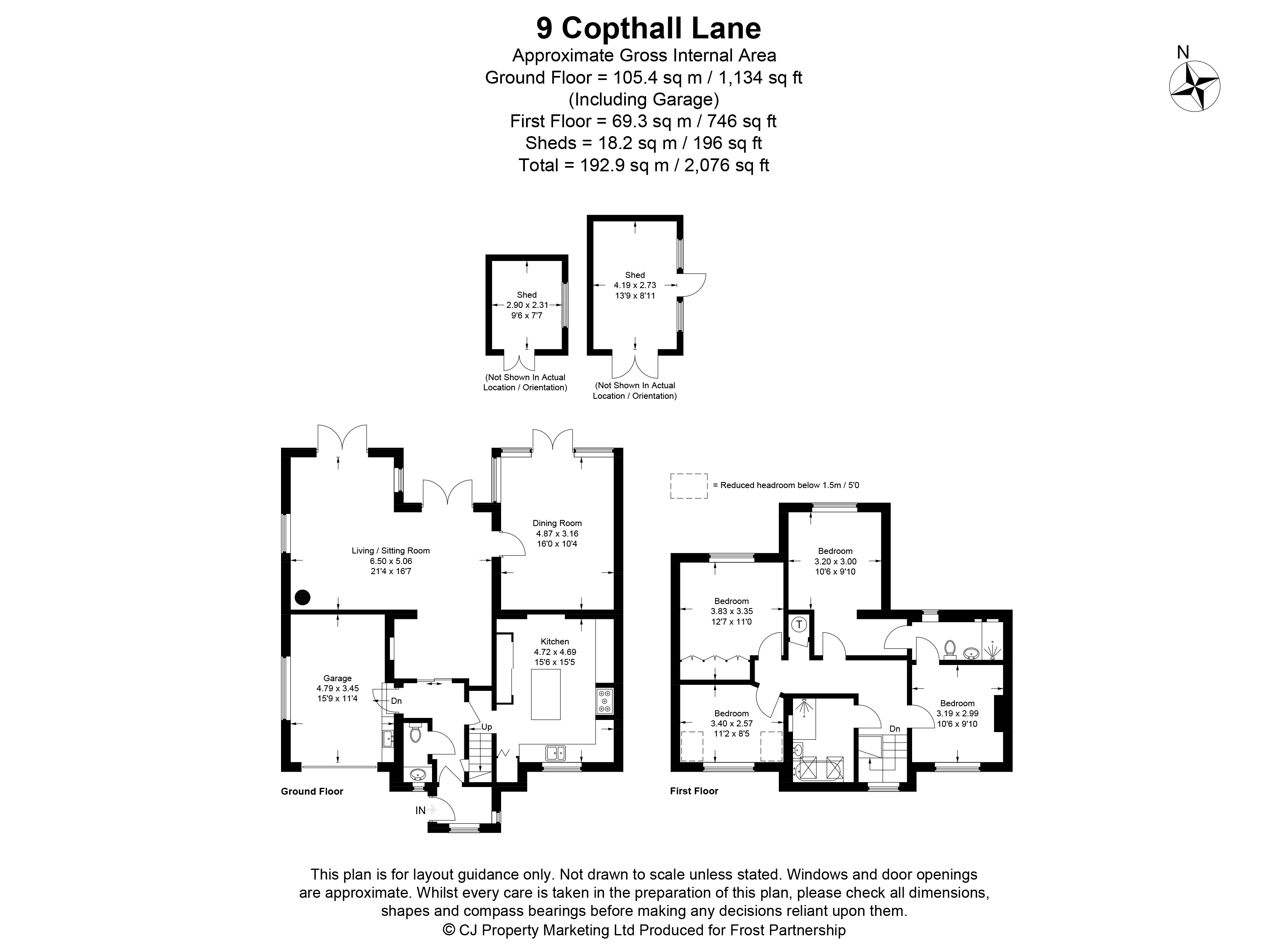 9, Copthall Lane, Buckinghamshire floorplan