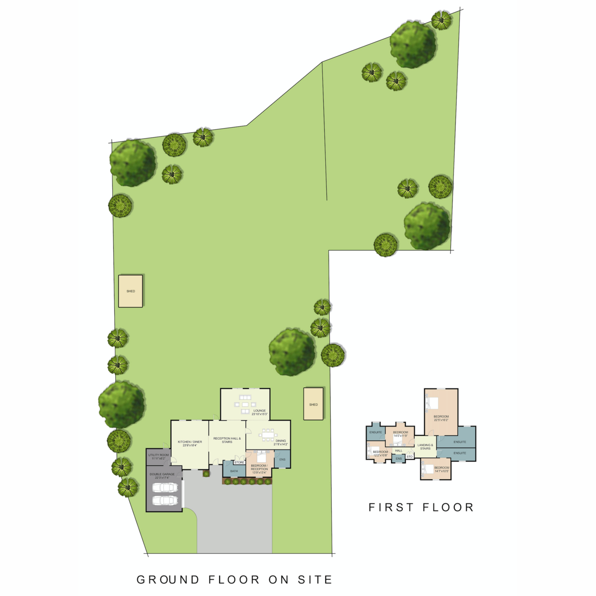 Oak Ridge, Great Barton, Bury St. Edmunds floorplan