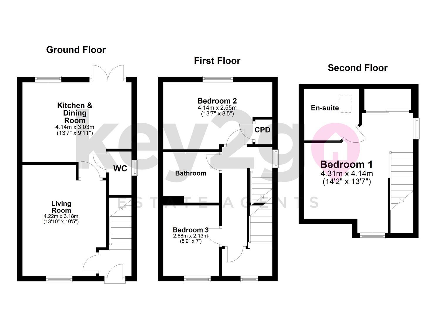 39, Ruby Lane, Sheffield floorplan