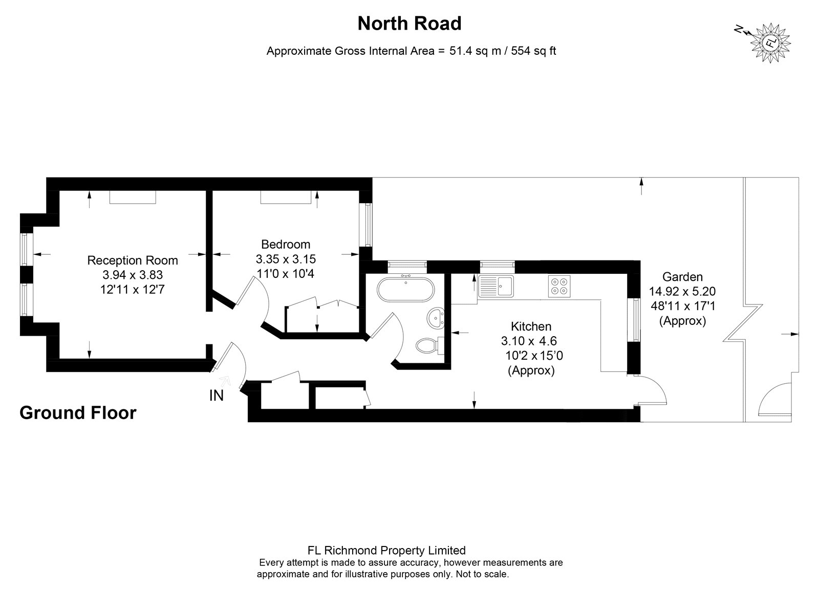29, North Road, Richmond floorplan