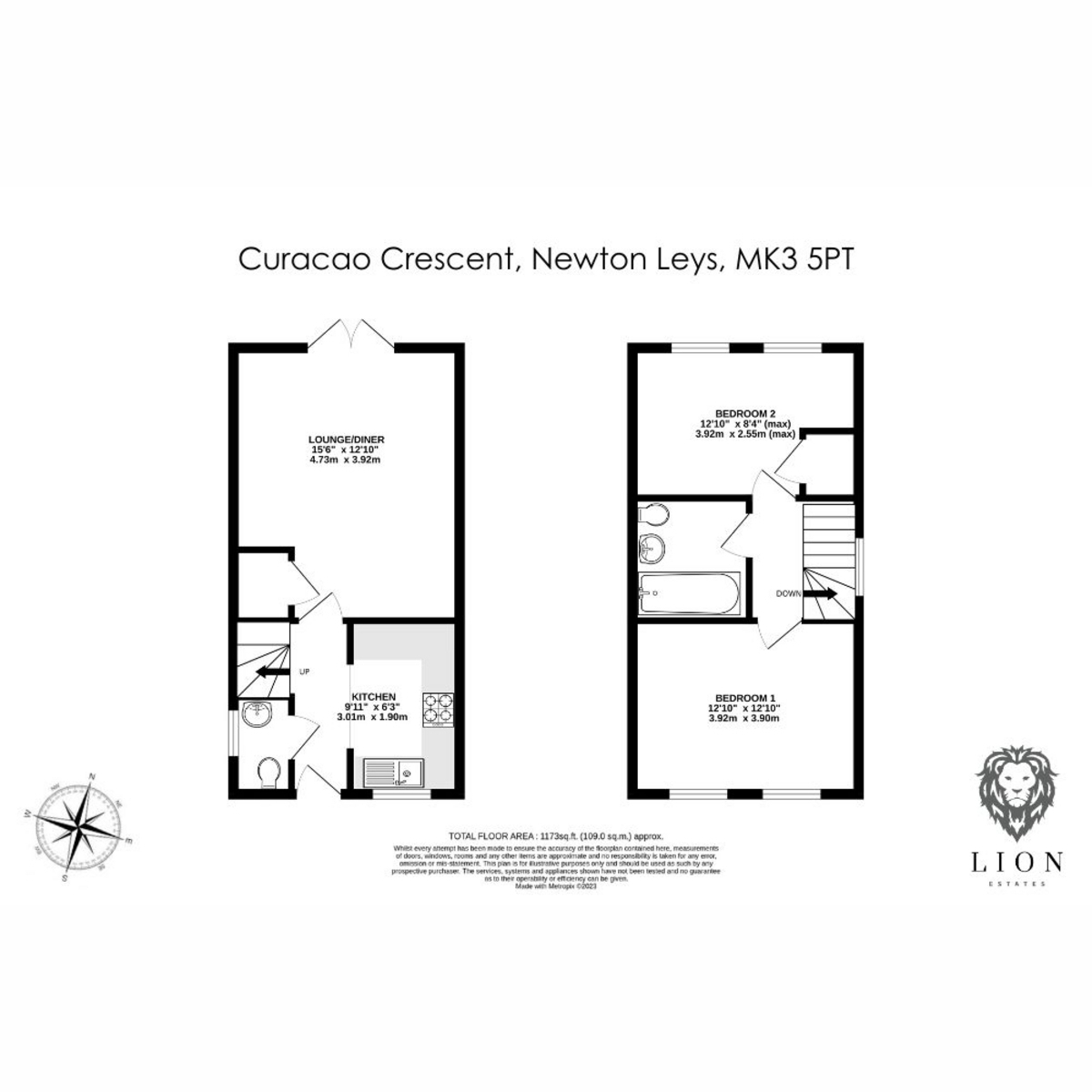 14, Curacao Crescent, Milton Keynes floorplan