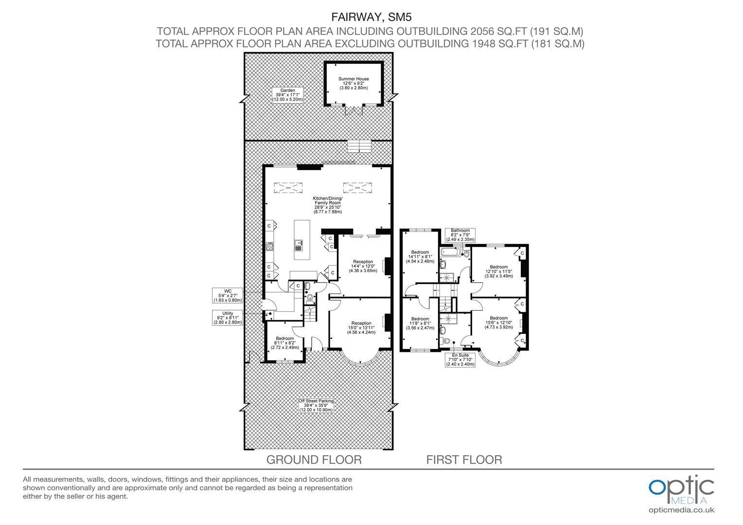 5, Fairway, Carshalton floorplan