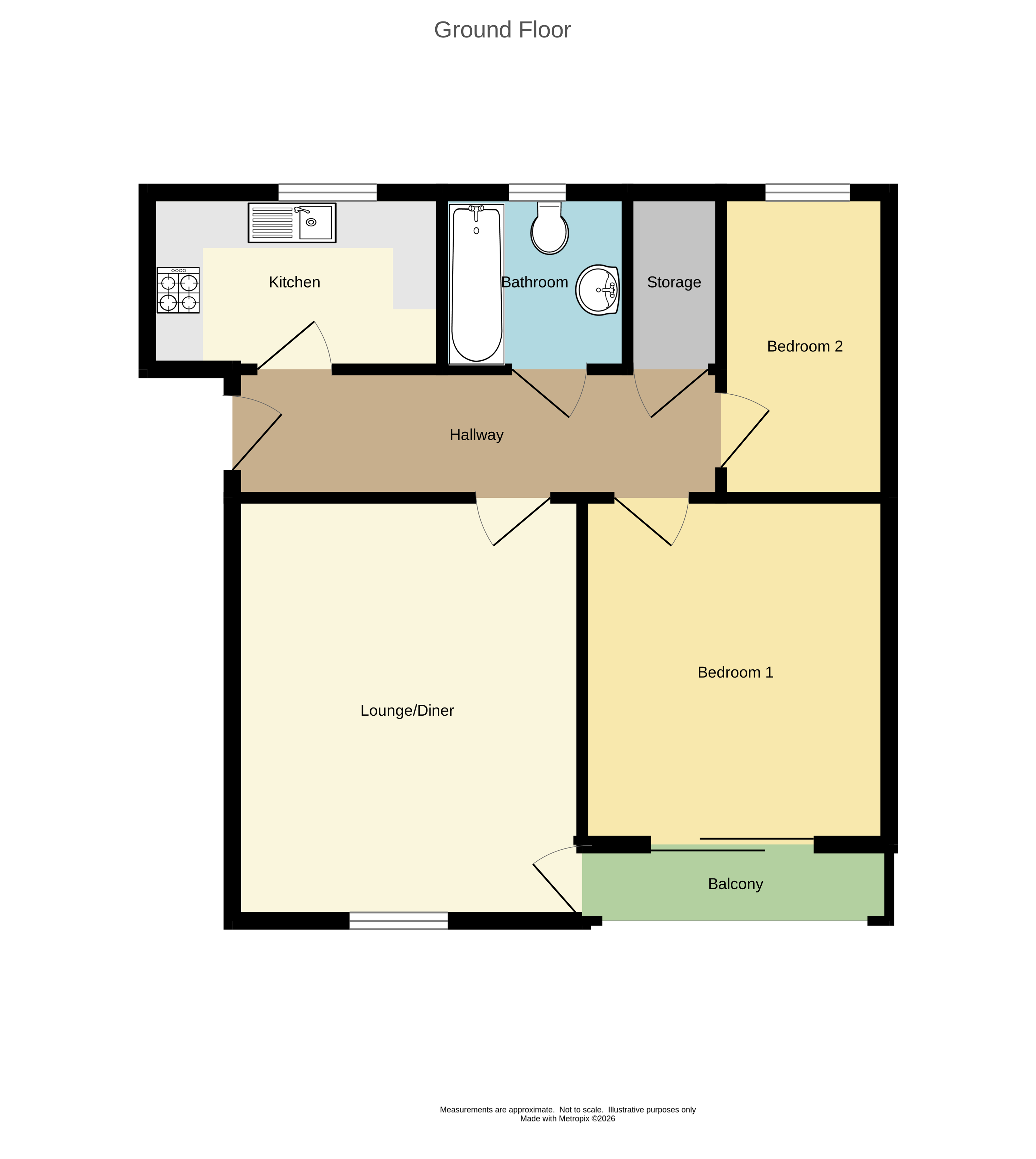 66, Poppleton Close, Coventry floorplan